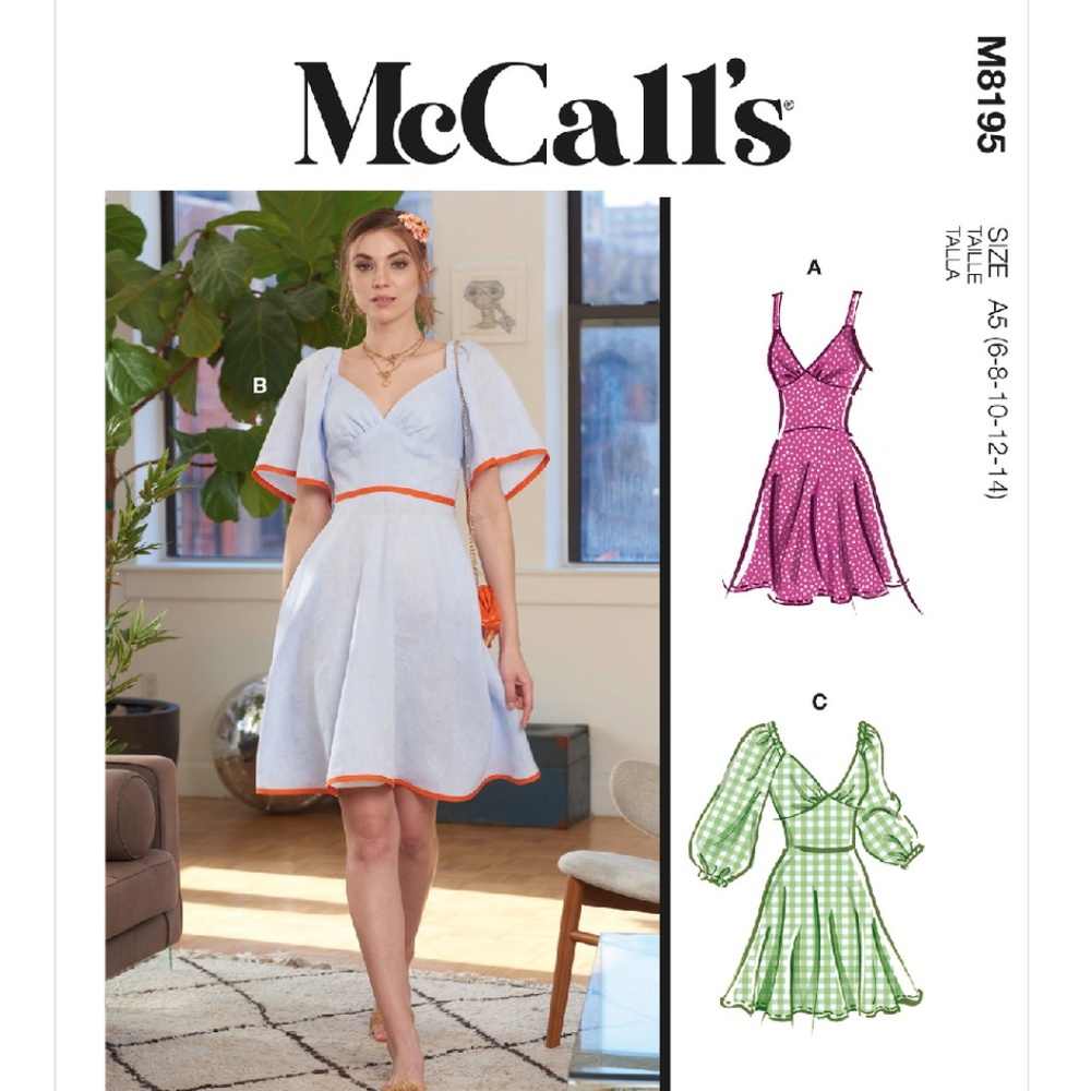 McCall's M8195 Sewing Pattern Misses' Dresses SIZES 16-24